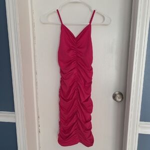 Ruched Pink Dress